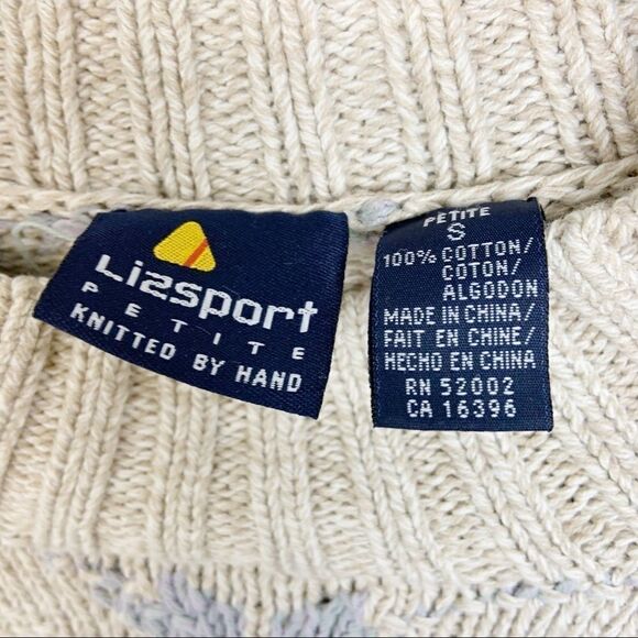 VTG Liz Claiborne Sport Handknitted Sweater U3 - Picture 5 of 9